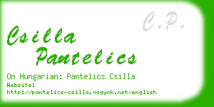 csilla pantelics business card